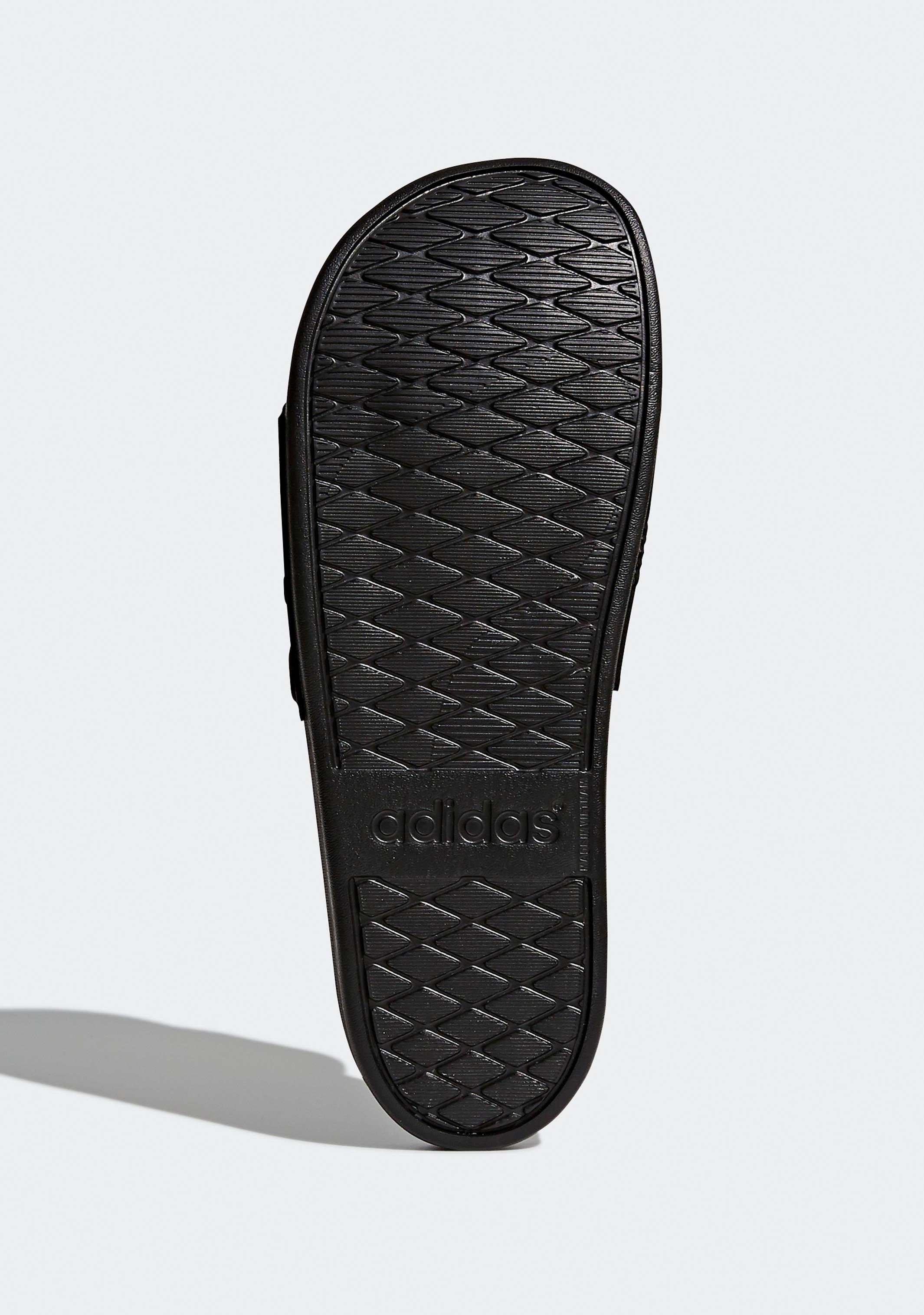Adidas Men's Adilette Cloudfoam Plus Mono Slide Sandals - Ultra Comfortable Slides for Men with Cloudfoam Cushioning - Perfect for Pool, Beach, Gym & Indoor Use
