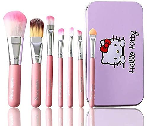 MYGIRL TYA Mini 5024 Multicolor Makeup Kit with 7 Lightweight Pink Makeup Brushes Set - Complete Cosmetic Collection for Women & Girls (Pack of 8) | Perfect for Travel, Birthday Gifts & Makeup Beginners