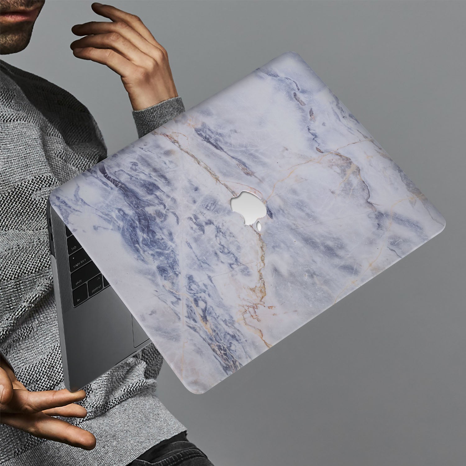Premium Marble Protective Case for MacBook - Durable & Stylish Cover for MacBook Air/Pro - Perfect for Work, Travel & Everyday Use