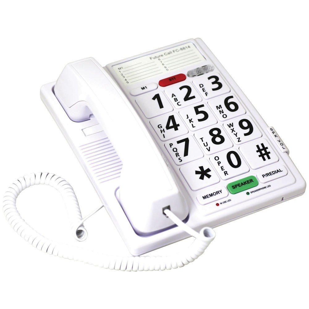 Future-Call Big Button Speakerphone - HD Voice, Hands-Free Calling for Seniors & Office - Perfect for Home, Conference Calls & Elderly Care