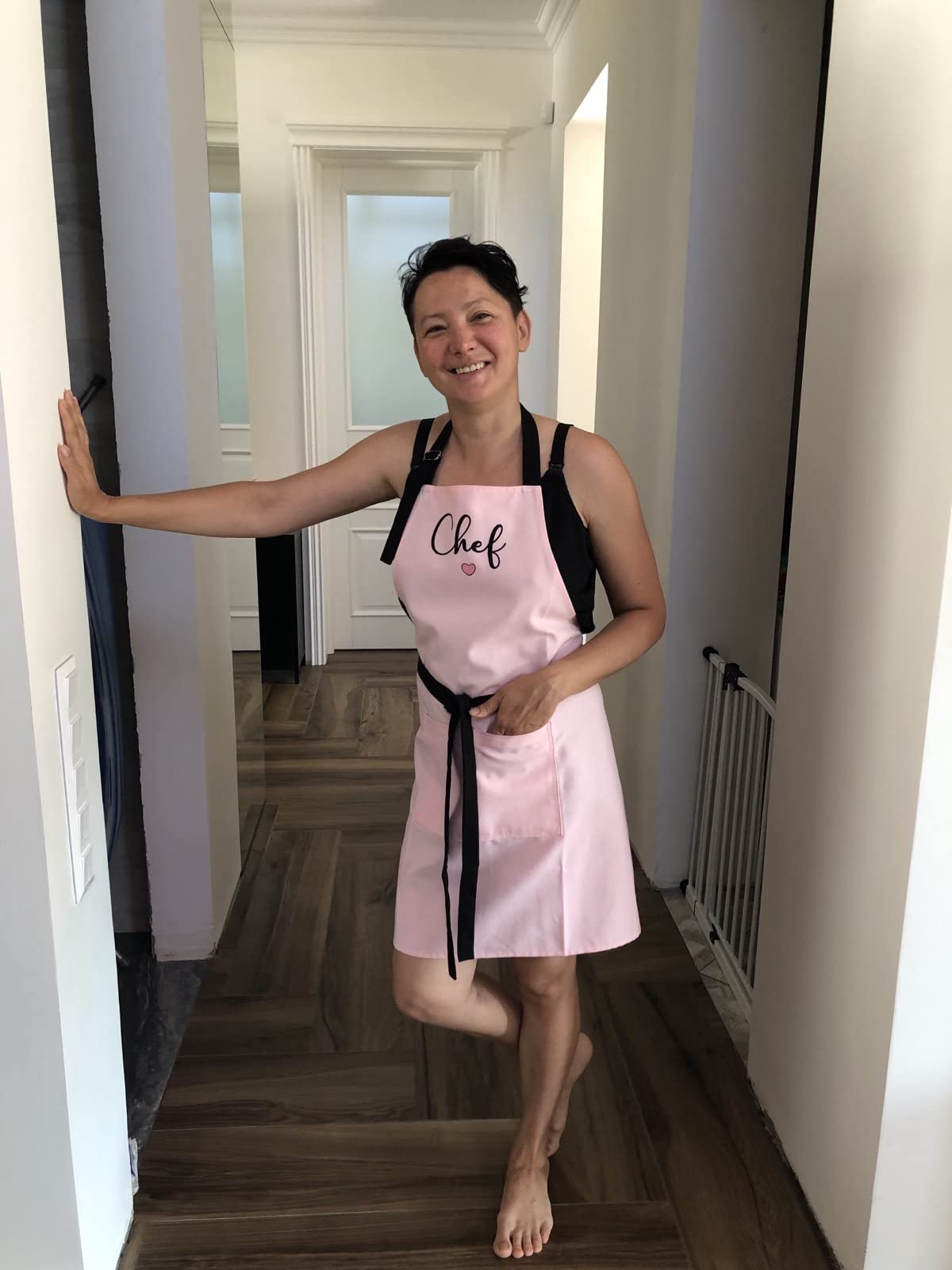 Matching Mother Daughter Apron Set for Cooking & Baking - Adjustable Chef Kitchen Aprons for Adults & Kids (3-7 Years) - Perfect Mother's Day Gift & Family Bonding Activity