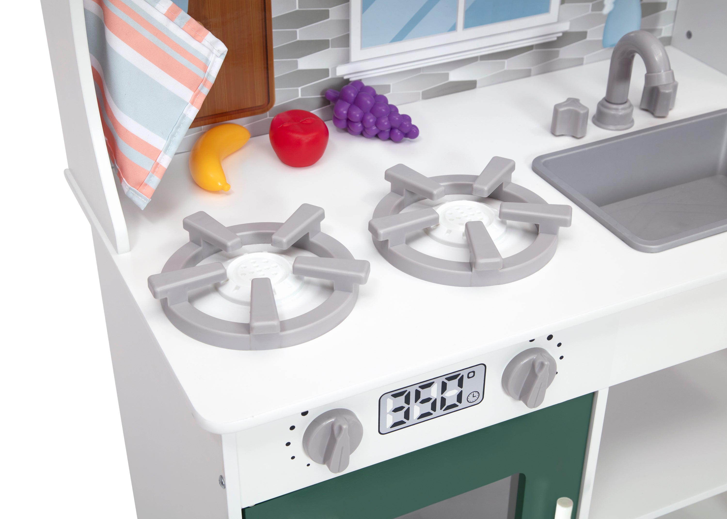 Tiny Chef Play Kitchen Set - Wooden Pretend Cooking Toy for Kids Ages 3-6 | Interactive Learning & Role Play for Preschoolers | Perfect for Birthday Gifts & Indoor Playtime