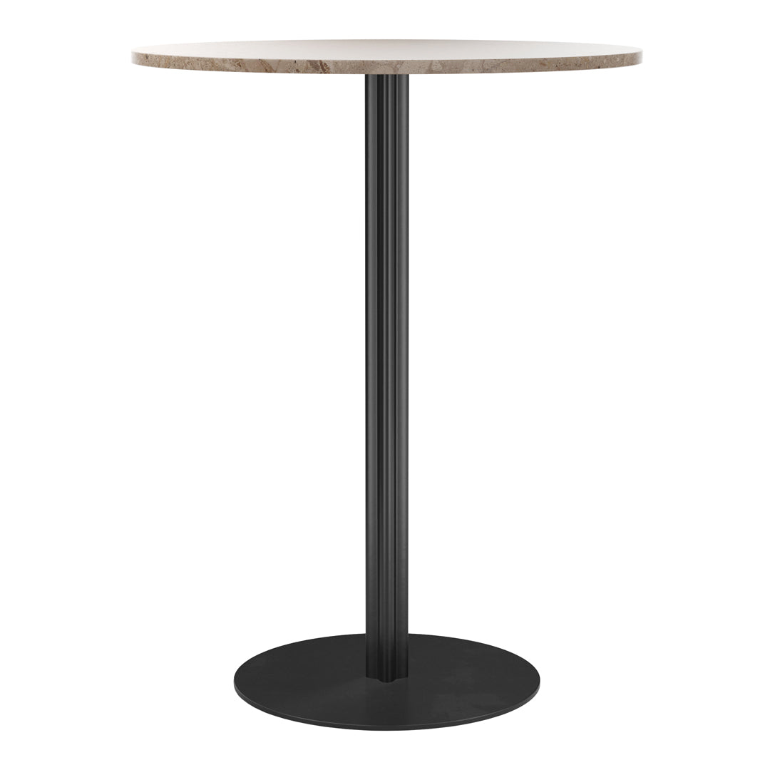 Round Harbour Column Bar Table - High-Quality Pub & Kitchen Counter Stool for Home, Restaurant & Outdoor Use