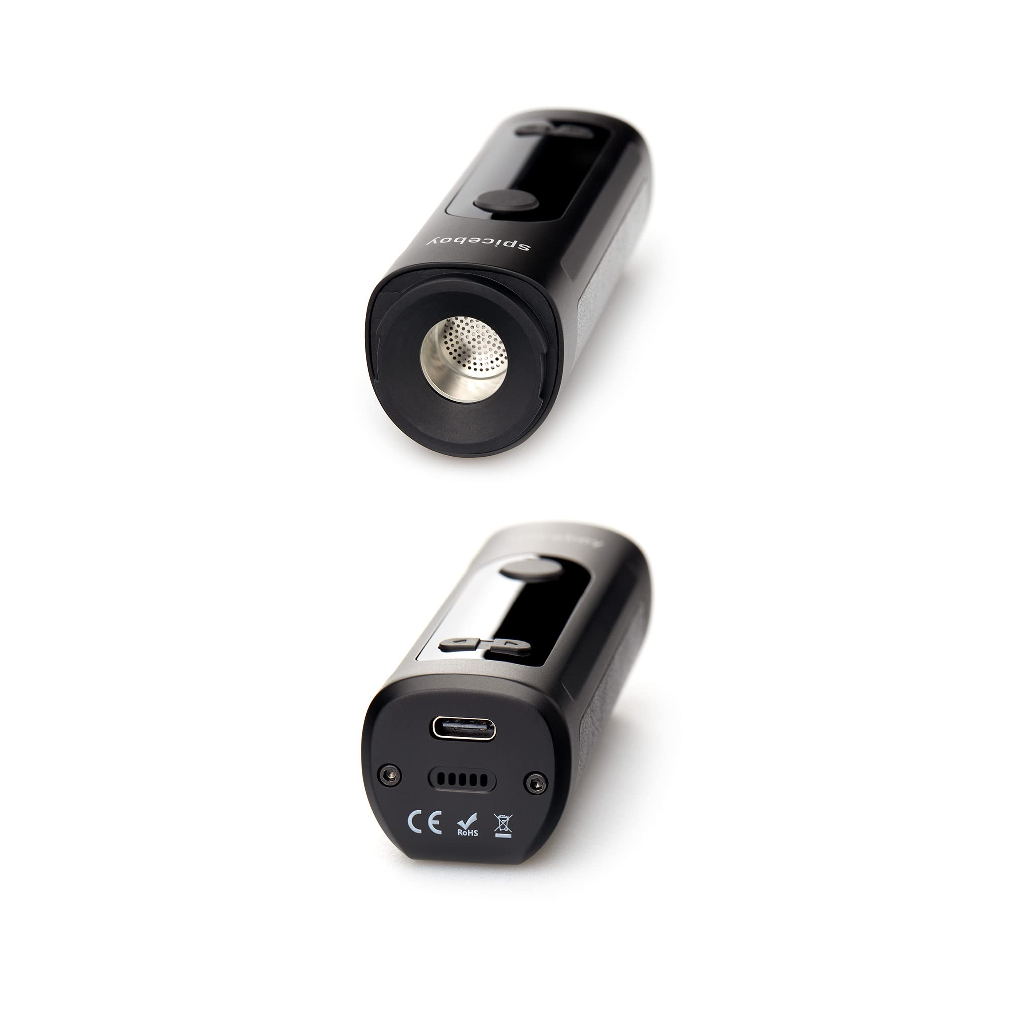 SPICEBOY® Herbal Vaporizer - Nicotine-Free, Dual Heat System, Precise Temperature Control, OLED Display & USB-C Charging - Perfect for Aromatherapy & Relaxation at Home or On-the-Go