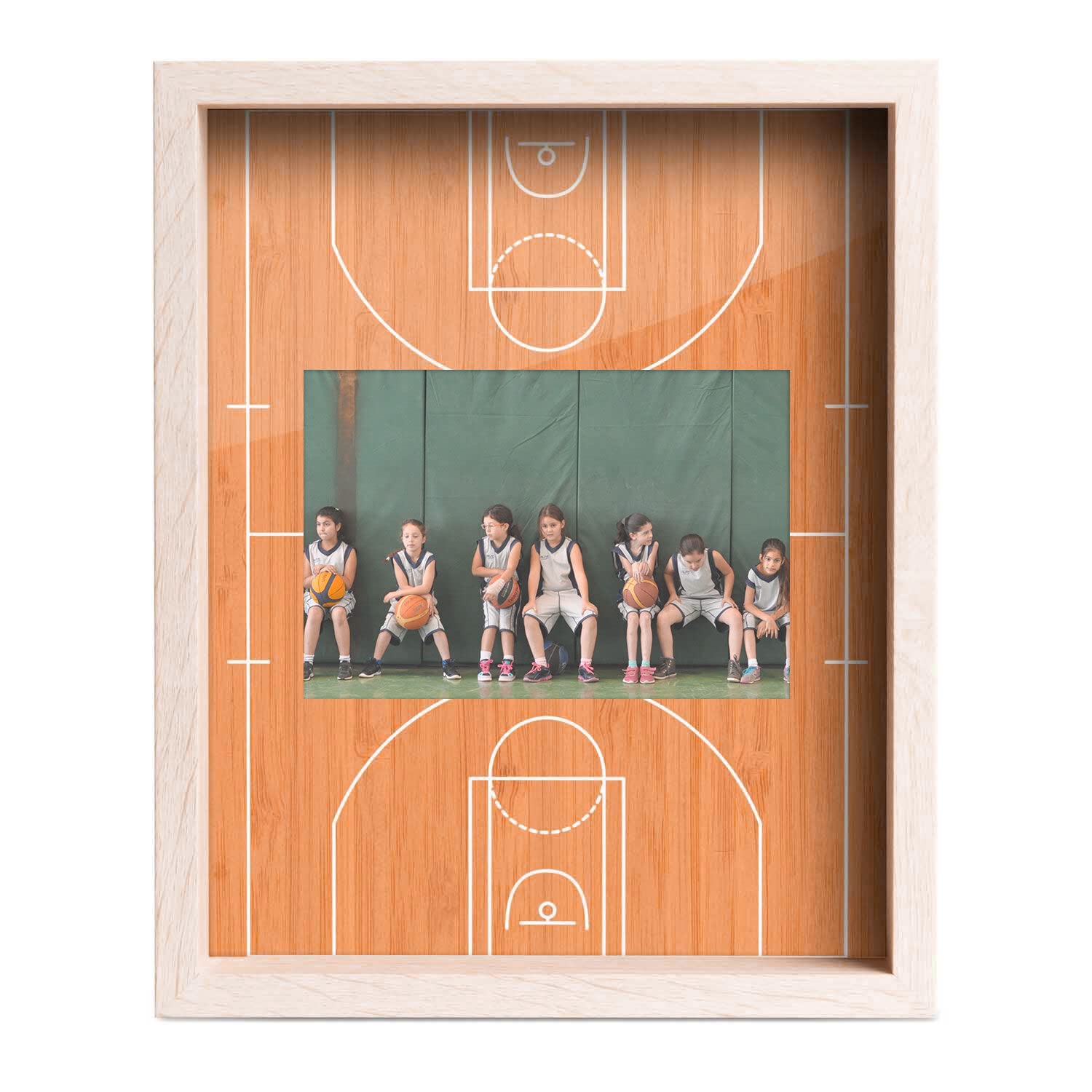 ChalkTalkSPORTS Premium Basketball Photo Frame - Perfect for Displaying Sports Memories on Basketball Court or Home Decor