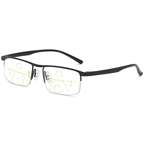 German Progressive Auto-Focus Reading Glasses - Anti-Glare Lightweight Computer Glasses for Men & Women | Perfect for Office Work, Screen Use and Daily Reading