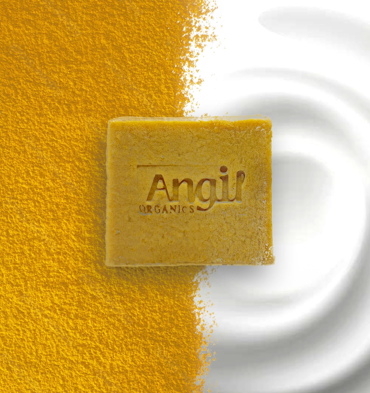 Angil Donkey Milk & Turmeric Magic Soap - 110g | 100% Natural Skin Brightening & Anti-Aging Bar | Tan Removal, Even Skin Tone | Hypoallergenic for All Skin Types | Pack of 1 | Perfect for Daily Face & Body Cleansing, Spa Days & Gift Sets