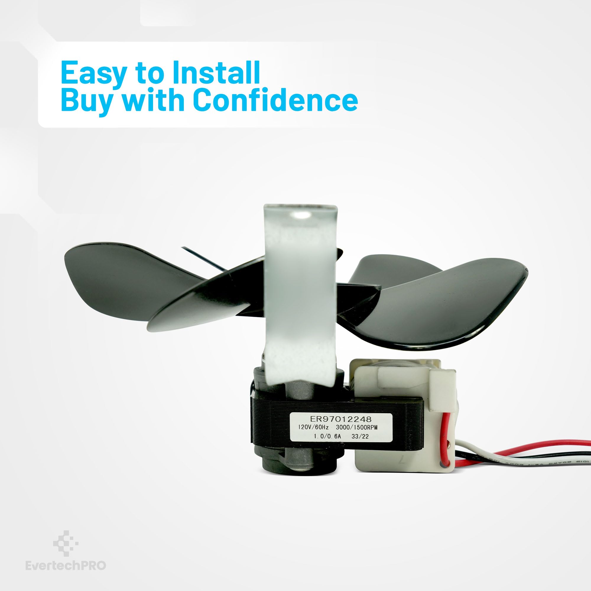 Broan Range Hood Fan Motor 97012248 - Durable & Easy to Install Replacement for Models 1172615, 97005161, 97011218 - Perfect for Kitchen Ventilation & Air Circulation