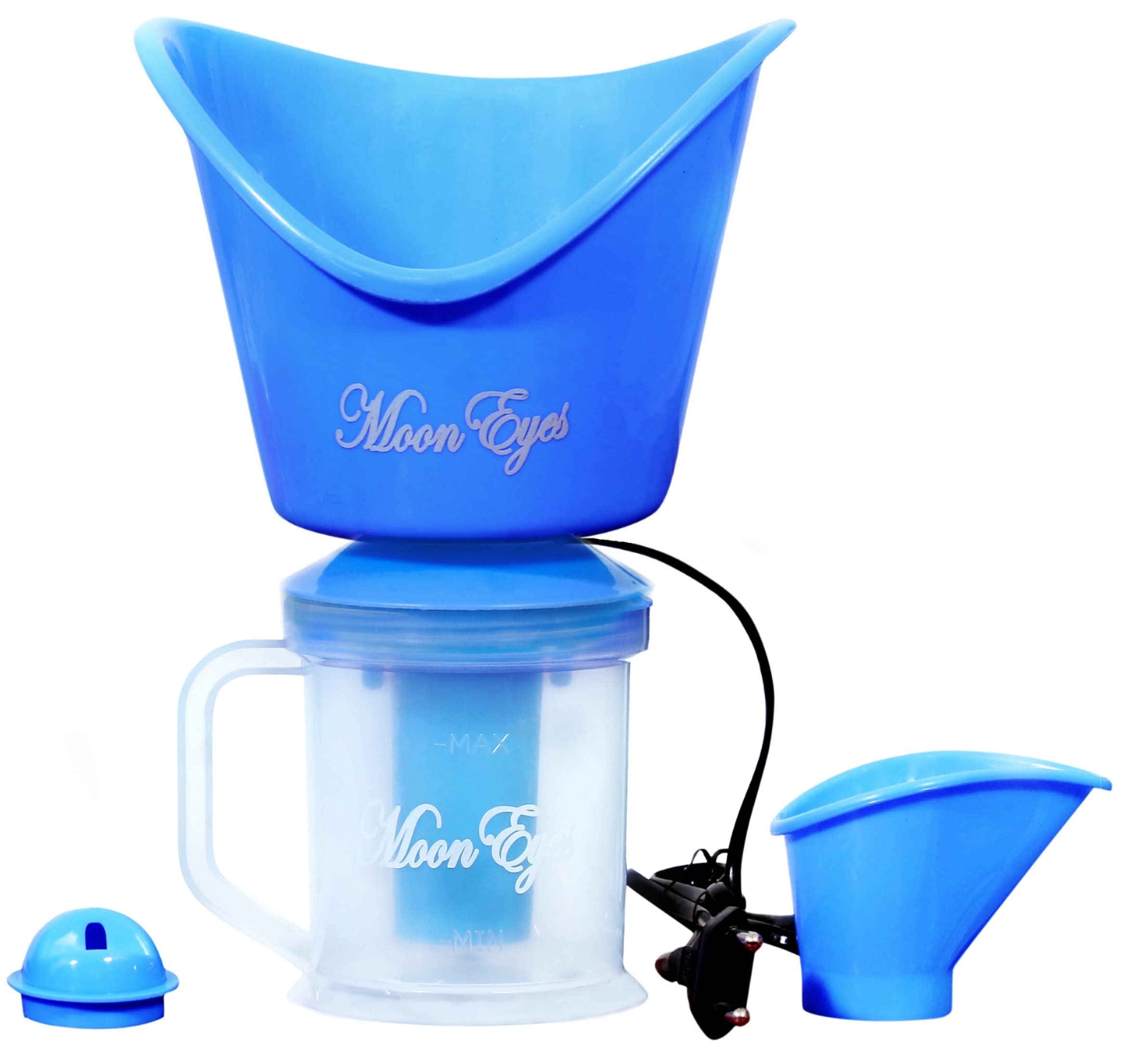 MoonEyes 3-in-1 Multifunctional Steamer - Facial Steamer, Garment Steamer & Fabric Steamer with Nozzle | Portable Steam Vaporizer for Beauty Salon, Home & Travel Use | Perfect for Skincare, Wrinkle Removal & Clothes Refreshing