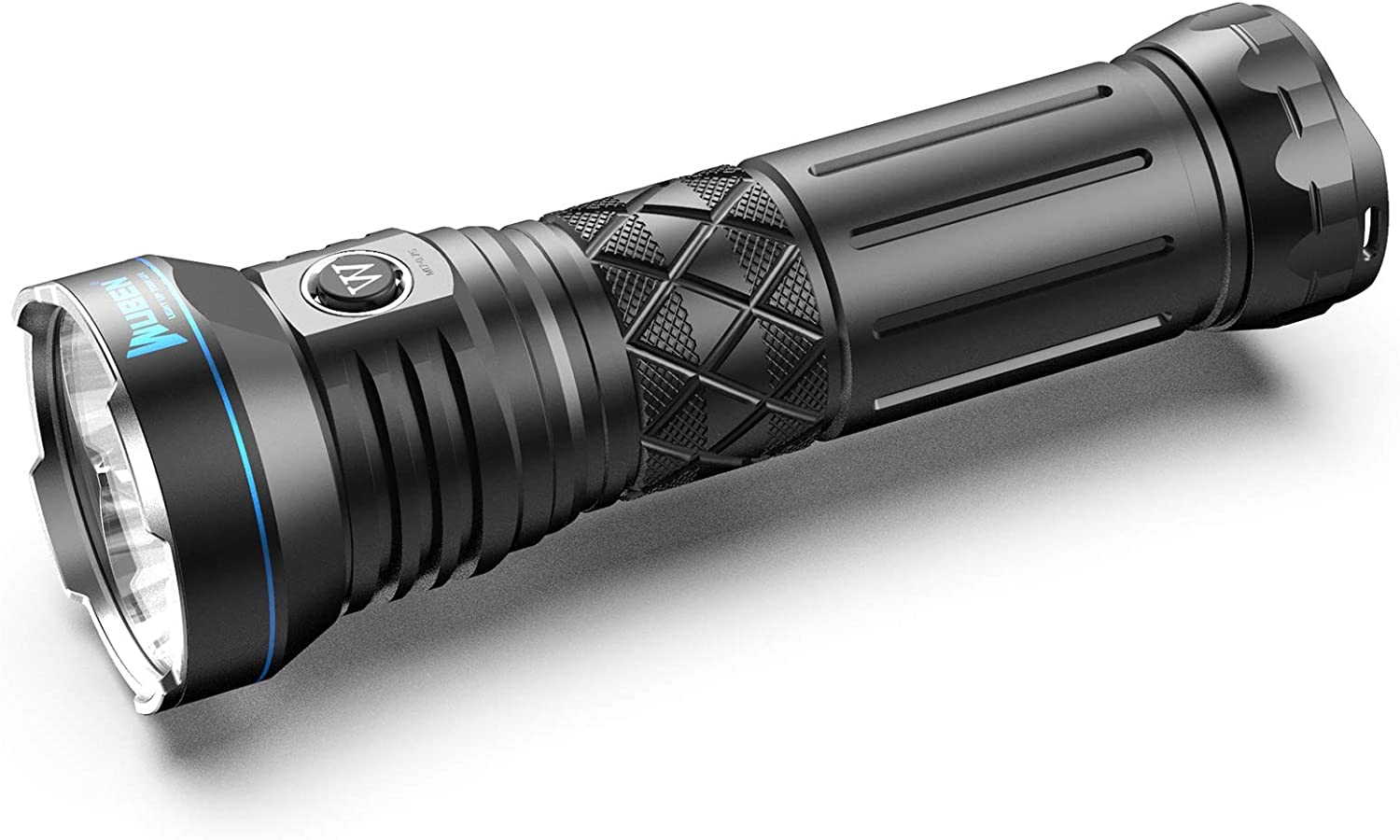 WUBEN A9 12000 Lumens Super Bright Flashlight - 1378ft Beam Distance, 552 Hours Runtime, USB-C Rechargeable with 10200mAh Battery - 5 Modes, IP68 Waterproof - Perfect for Camping, Hiking, Emergency & Outdoor Adventures