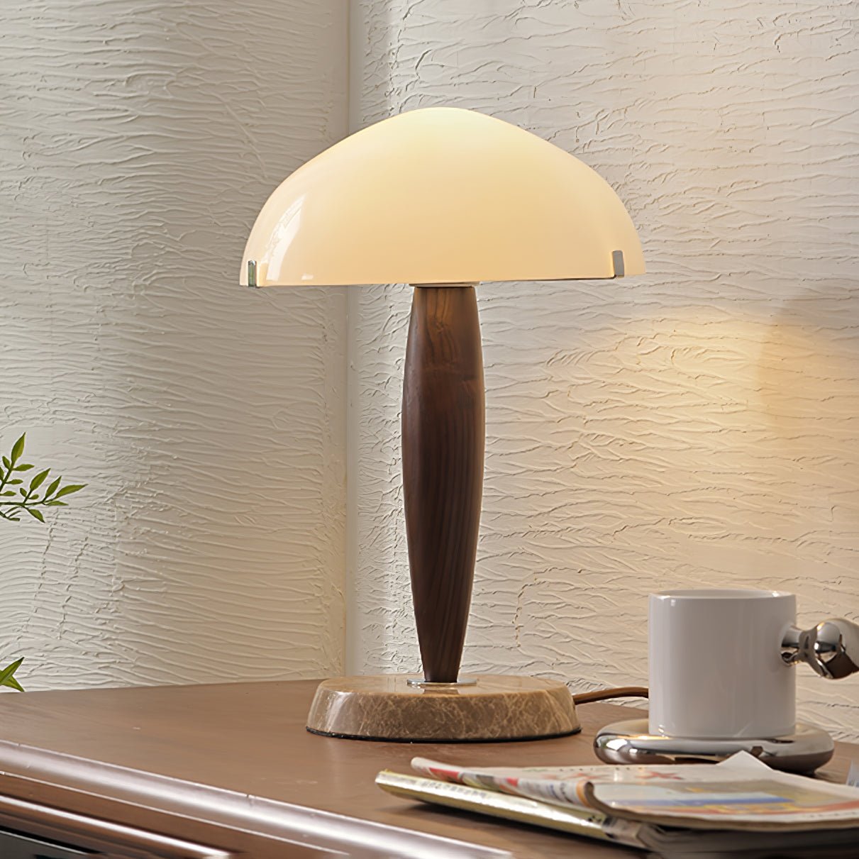 Emerson Modern Table Lamp - Stylish LED Desk Light for Home Office, Bedroom & Living Room - Adjustable Brightness & Warm White Light for Reading & Relaxation