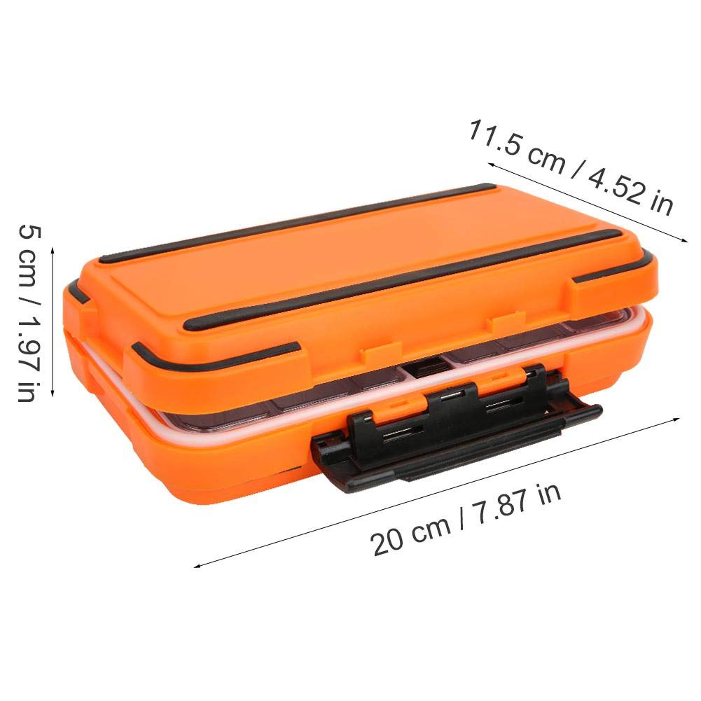 Waterproof Fishing Tackle Box Organizer with Built-in Sliding Switch - Durable Lure & Hook Storage Case for Bass, Trout & Saltwater Fishing - Perfect for Boat, Kayak & Shoreline Fishing Trips