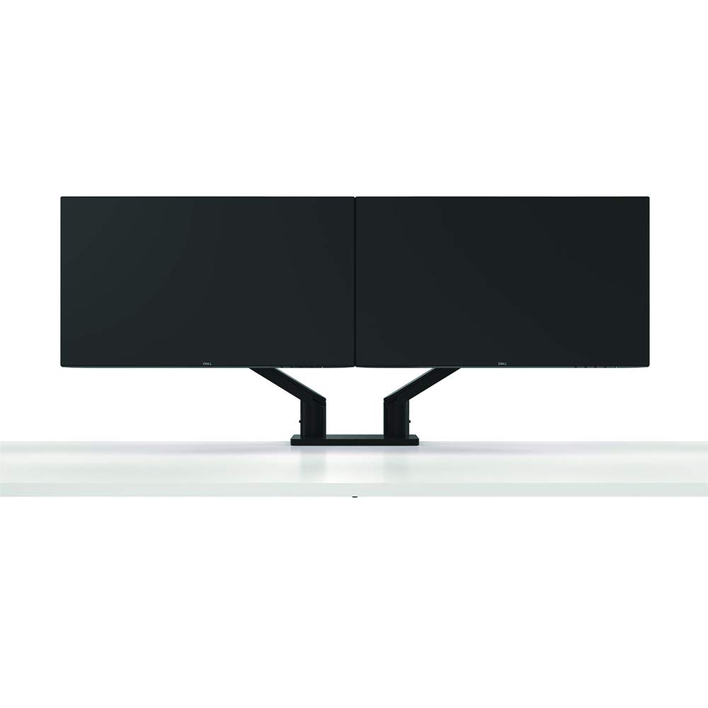 Dell MDA20 Dual Monitor Mount Stand - Adjustable VESA 75x75/100x100 Black - Perfect for Home Office, Gaming & Workspace Setup