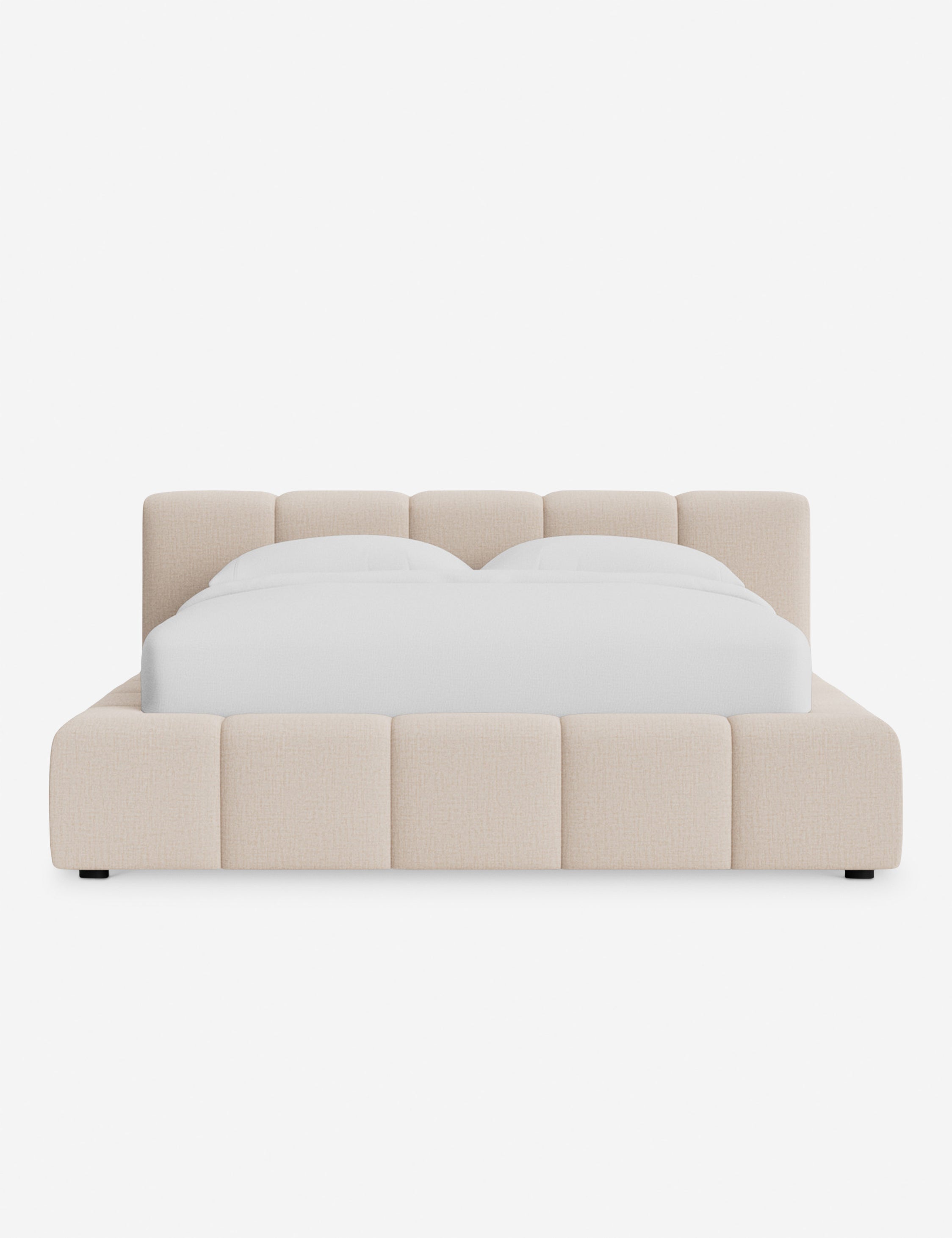 Cambry Platform Bed Frame - Queen Size, Modern Minimalist Wooden Bed with Sturdy Slat Support, Perfect for Bedroom, Guest Room & Small Spaces