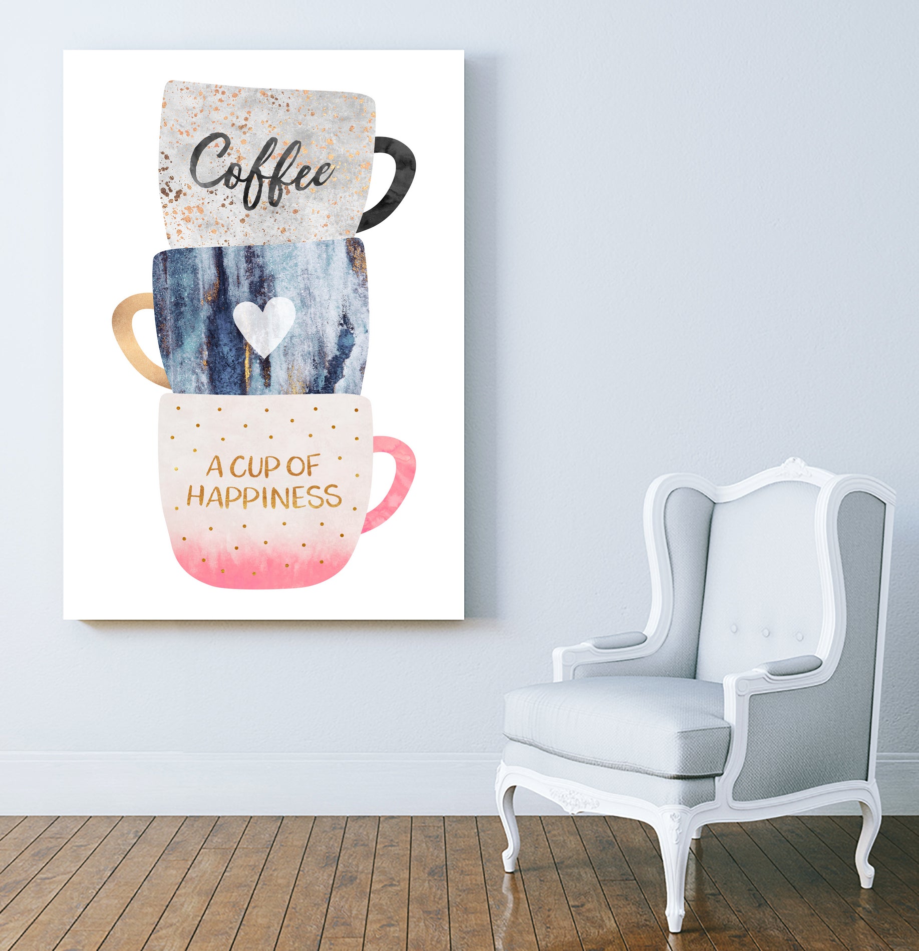 Premium Ceramic Coffee Mug - A Cup of Happiness for Your Morning Brew | Perfect for Home, Office & Gifting