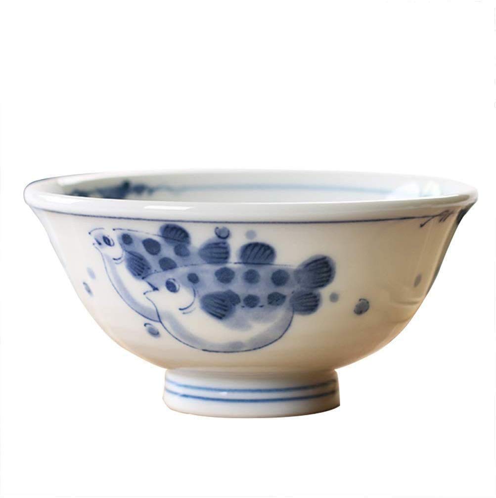 Premium Japanese Ceramic Ramen Bowl - 12oz Large Soup, Cereal, Rice, Fruit & Veggie Bowl - Microwave & Dishwasher Safe for Home, Office & Restaurant Use