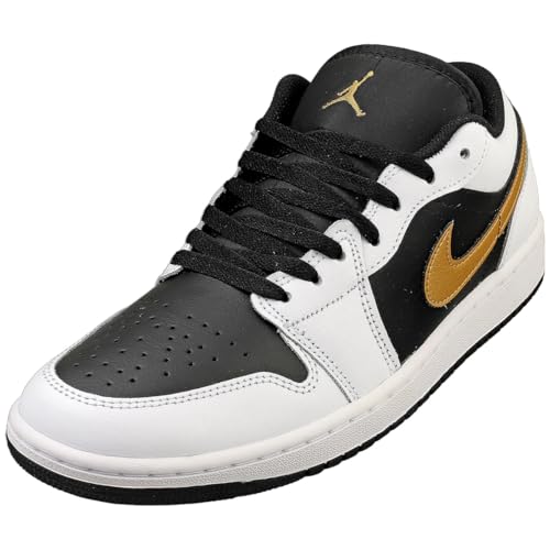 White/Metallic Gold-black-white