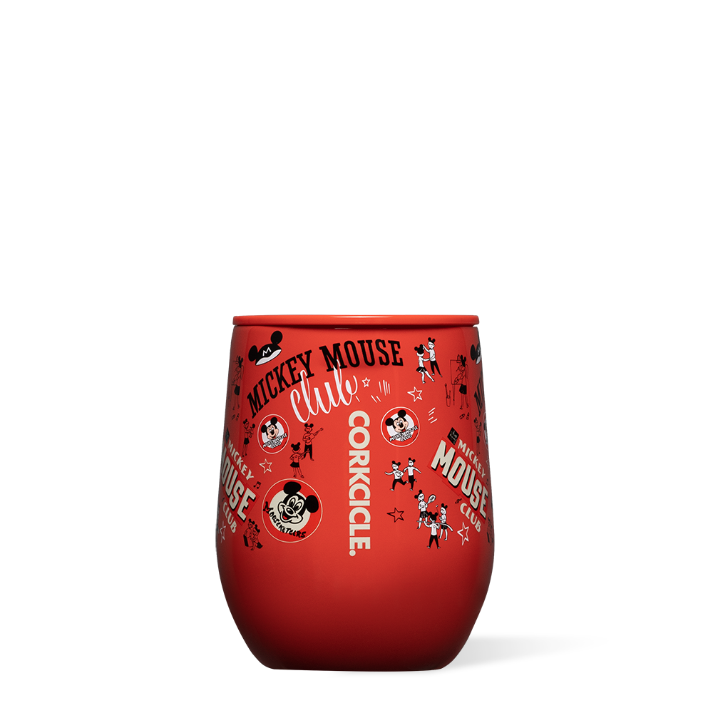 Disney Stemless Wine Glass - Mickey Mouse & Friends Design - Perfect for Parties, Gifts & Home Decor