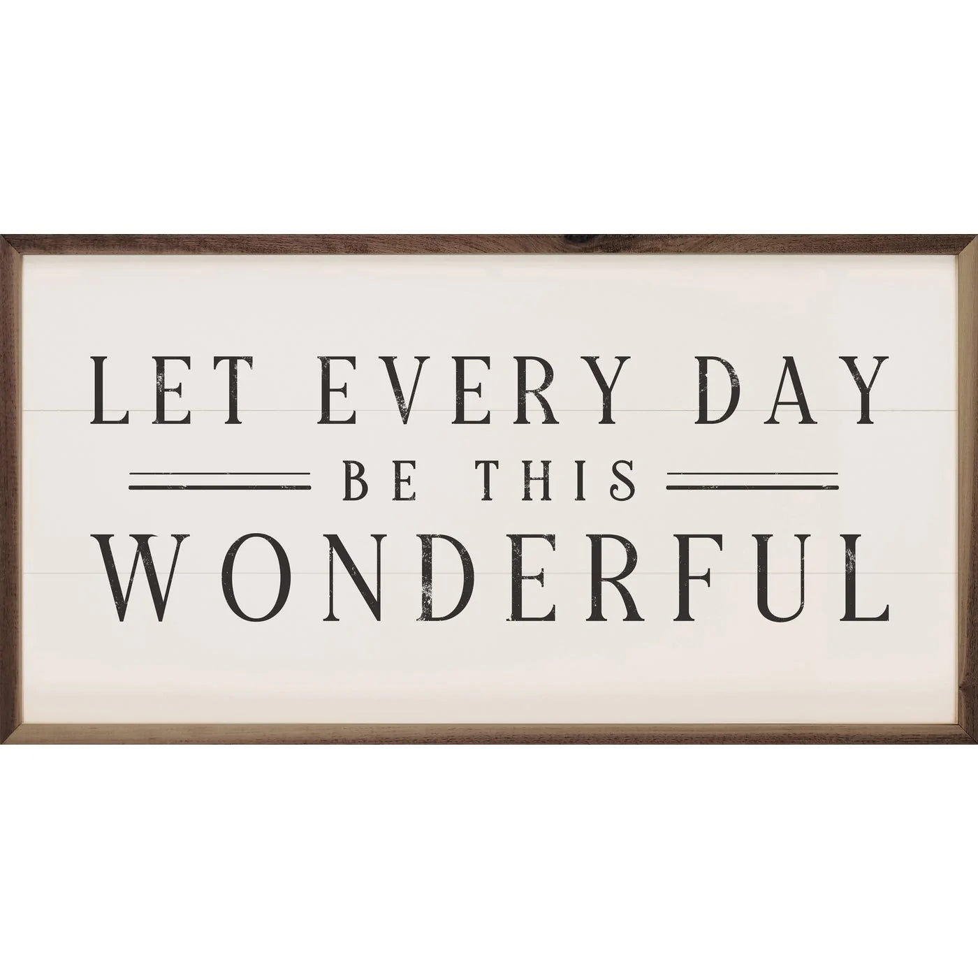 Let Every Day Be This Wonderful - Inspirational Wood Framed Wall Art Print for Home & Office Decor | Perfect for Living Room, Bedroom, or Gift Giving