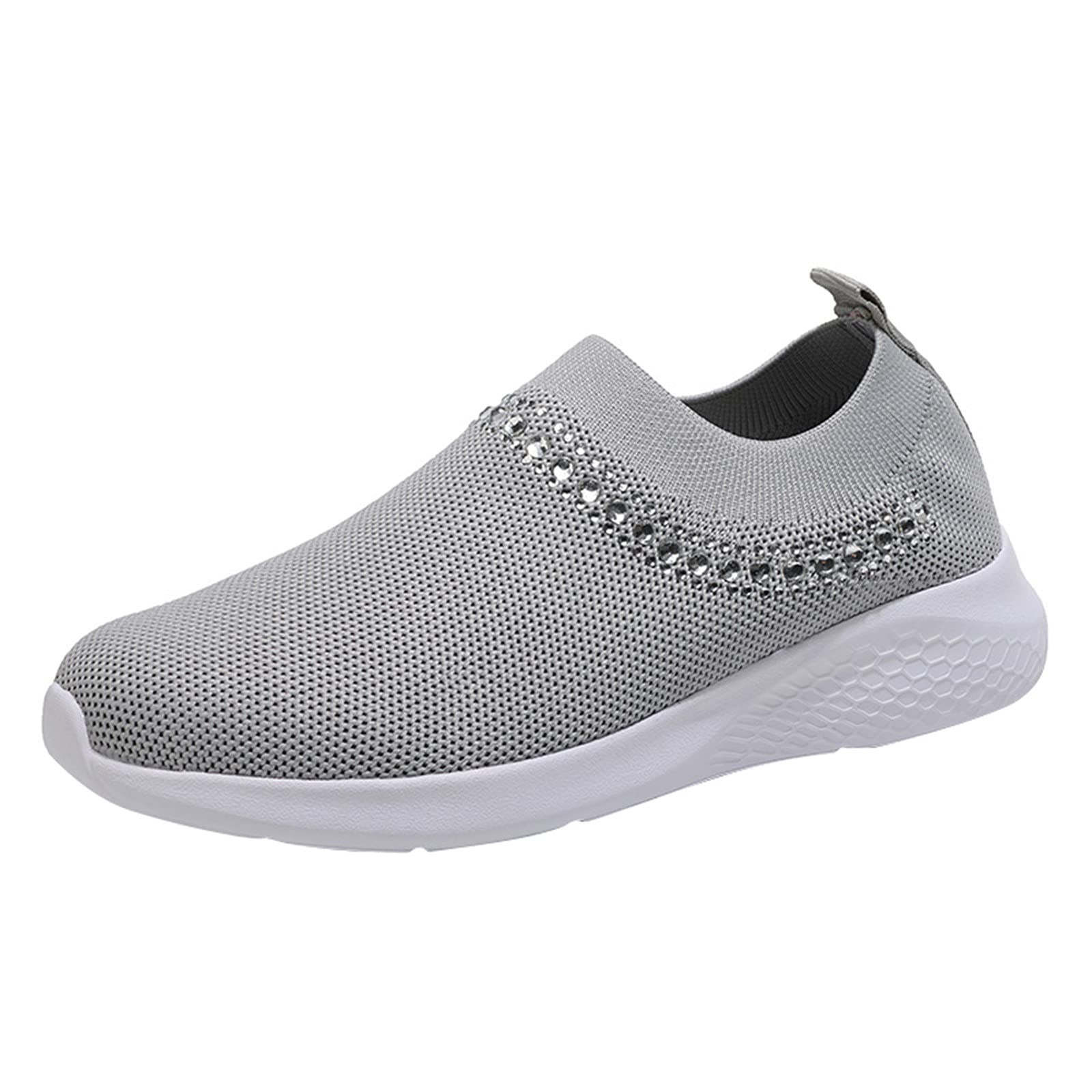 Women's Slip-On Canvas Sneakers - Non-Slip Low Top Casual Shoes for Running & Walking | Comfortable Fashion Sneakers for Everyday Wear, Gym, Travel & Outdoor Activities