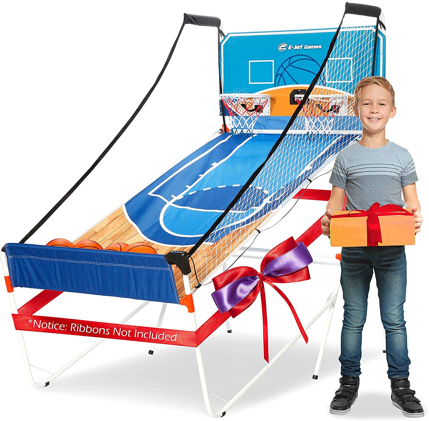 16-in-1 Arcade Basketball Game Set for Kids & Teens - Fun Indoor Sports Gift for Boys & Girls | Birthday & Christmas Party Games | Blue Basketball Hoop Toy (EIR047332023) - Perfect for Playrooms, Game Nights & Family Gatherings