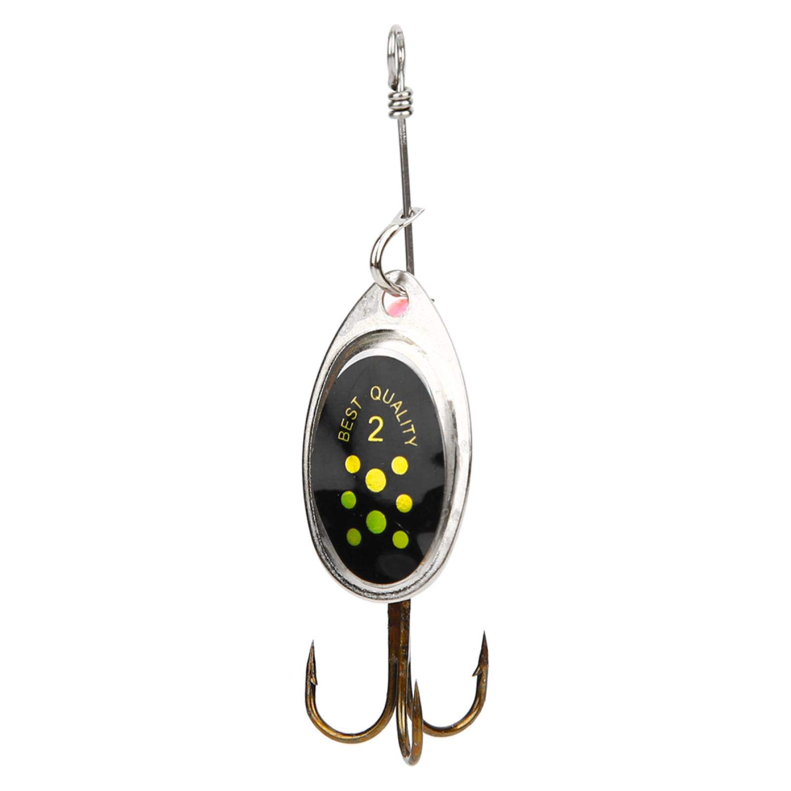 1.8cm Metal Fish Hook with Rotating Sequins Bait - Effective Fishing Tackle for Luring Fish in Sea & Freshwater - Perfect Gift for Fishing Lovers (Great for Bass, Trout & Saltwater Fishing)