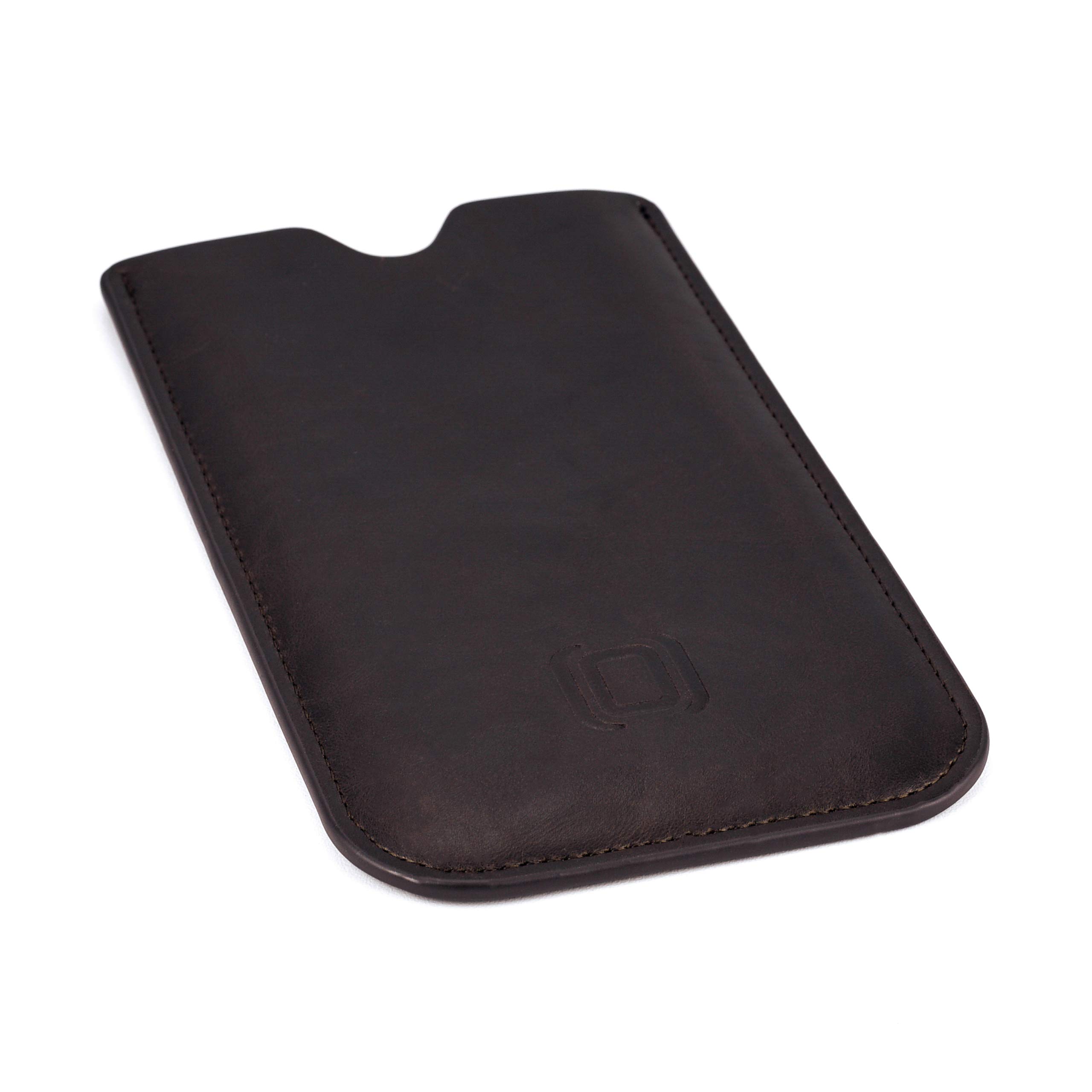 Premium Faux Leather iPhone 16 Pro Max/Plus Case - Slim Protective Sleeve with Microfiber Lining for iPhone 15 Pro Max/Plus, 14 Pro Max/Plus, 13 Pro Max & 12 Pro Max | Dark Brown | Perfect for Business Travel & Office Use