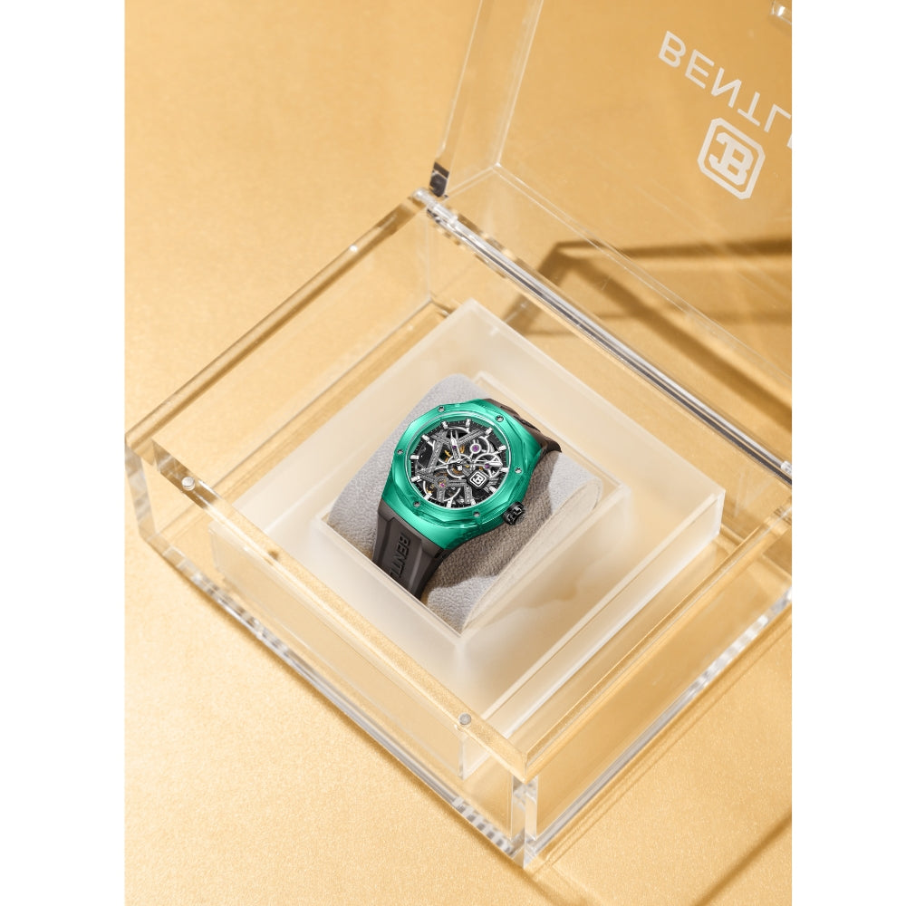 Bentley The Cynosure Collection Green Black Watch BL 60 21 - Luxury Men's Chronograph Timepiece for Business & Formal Occasions