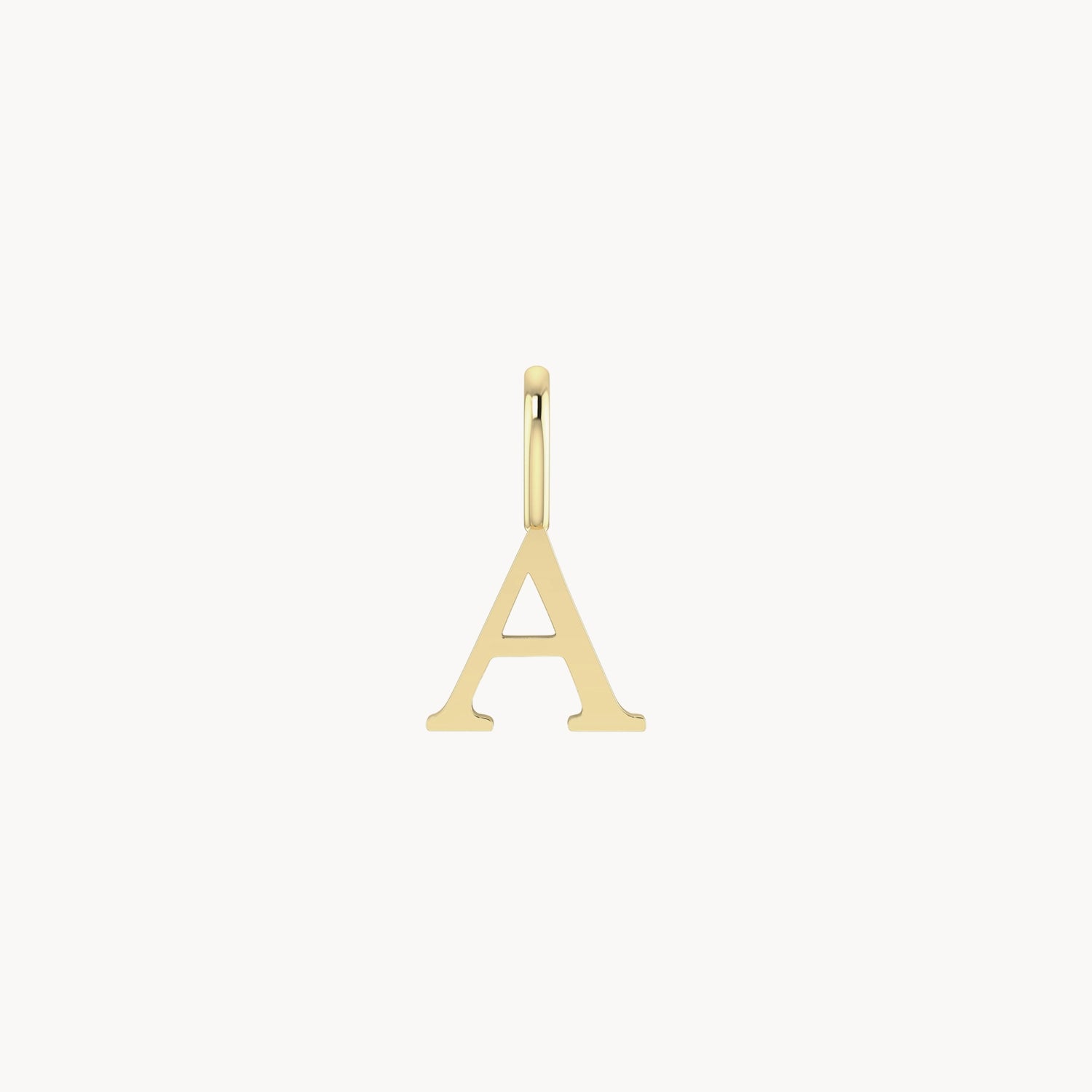 10K Yellow Gold Letter Charm - Personalized Initial Pendant for Necklaces & Bracelets - Perfect for Gifts, Birthdays, and Everyday Jewelry