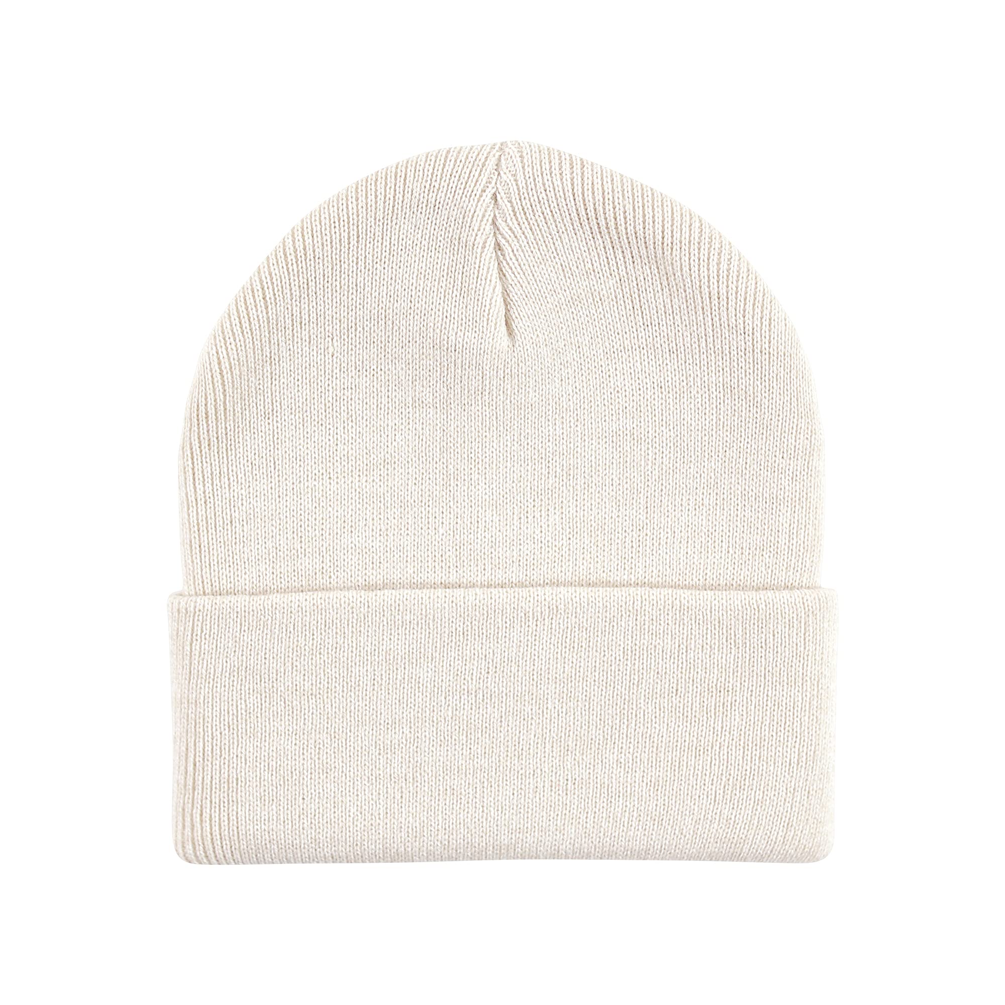 Hudson Baby Knit Cuffed Beanie 3pk - Soft Winter Hats for Infants