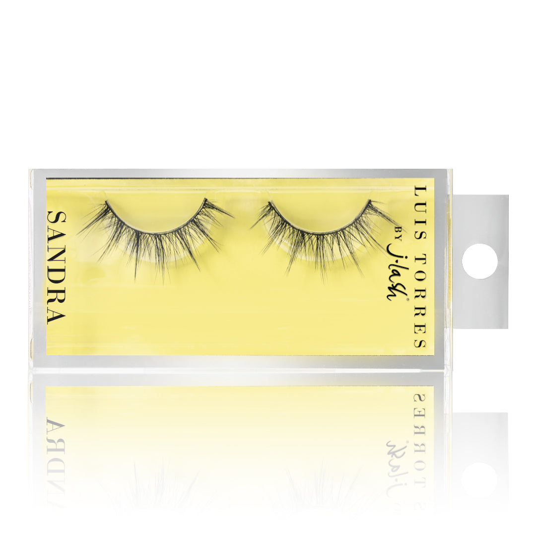 Sandra Faux Mink Lashes - JLash x Luis Torres Vol 3 | Natural Looking False Eyelashes for Dramatic Eye Makeup | Perfect for Parties, Weddings & Special Occasions