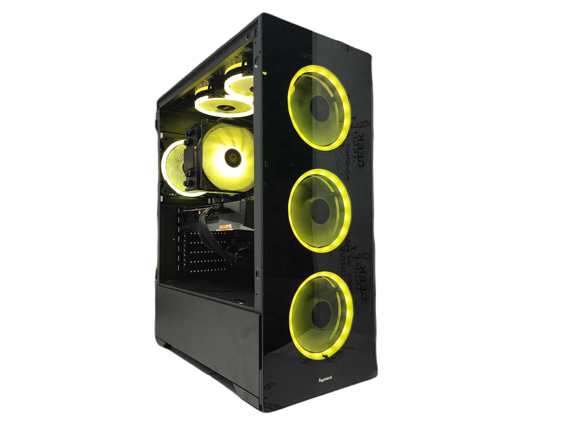 Custom Gaming PC Desktop Computer - AMD Ryzen 7 7800X3D, 1TB SSD, RX 6600 XT 16GB, Black Vog A620M - High Performance Gaming & Streaming Setup for Esports & VR