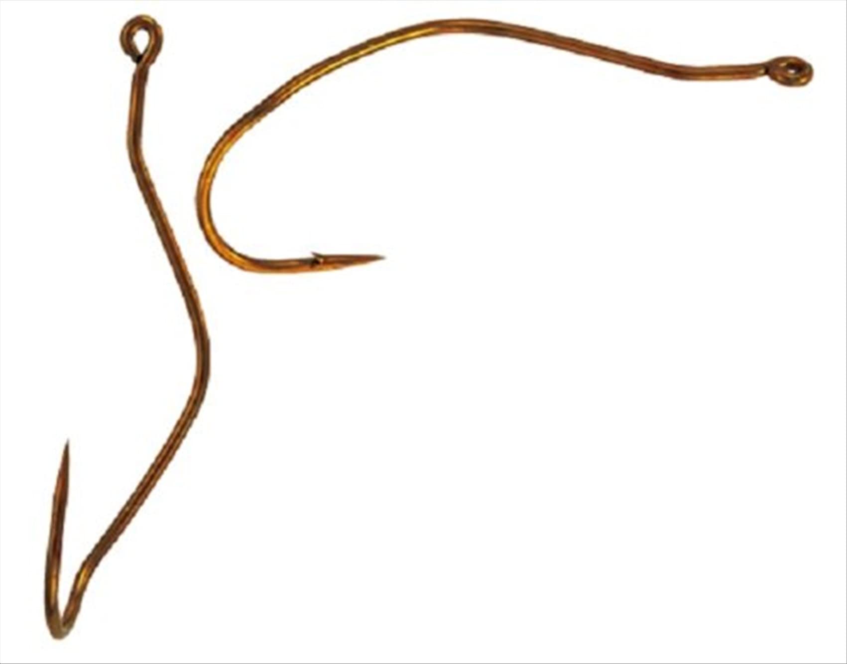 Mustad Slow Death Aberdeen Bent Shank Fishing Hooks - Bronze Size 2 (10-Pack) for Trout, Walleye and Panfish - Perfect for Slow Trolling and Bottom Bouncing Techniques