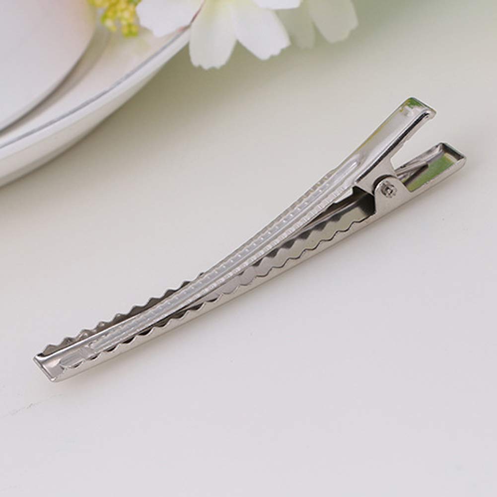 100 Pcs 3.1 Inch Silver DIY Hair Clips - Metal Alligator Hair Clips for Styling, Hair Care, Arts & Crafts | Perfect for Women's Hairstyles, DIY Projects & Gift Making