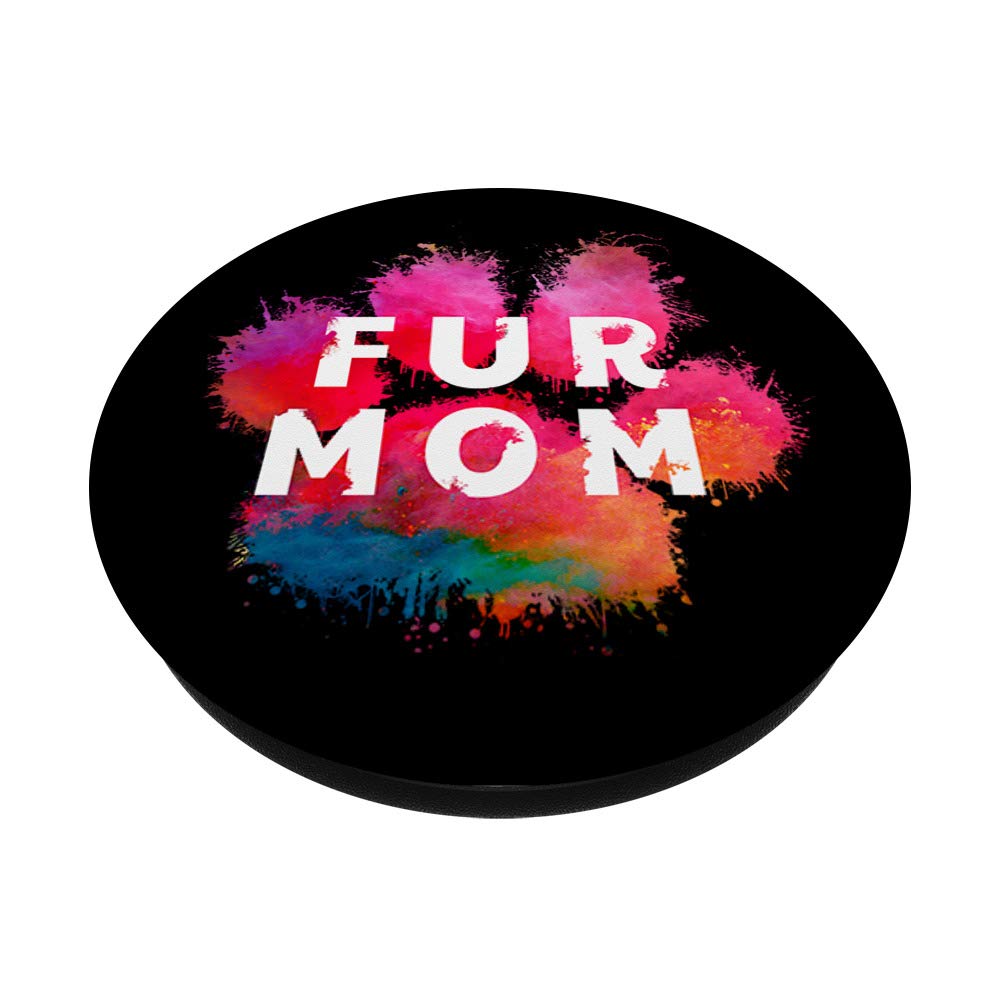 Pink Dog Paw Print Fur Mom Animal Lover Cat Gift for Women - Perfect for Pet Lovers, Birthday Gifts, Mother's Day & Cat Themed Home Decor