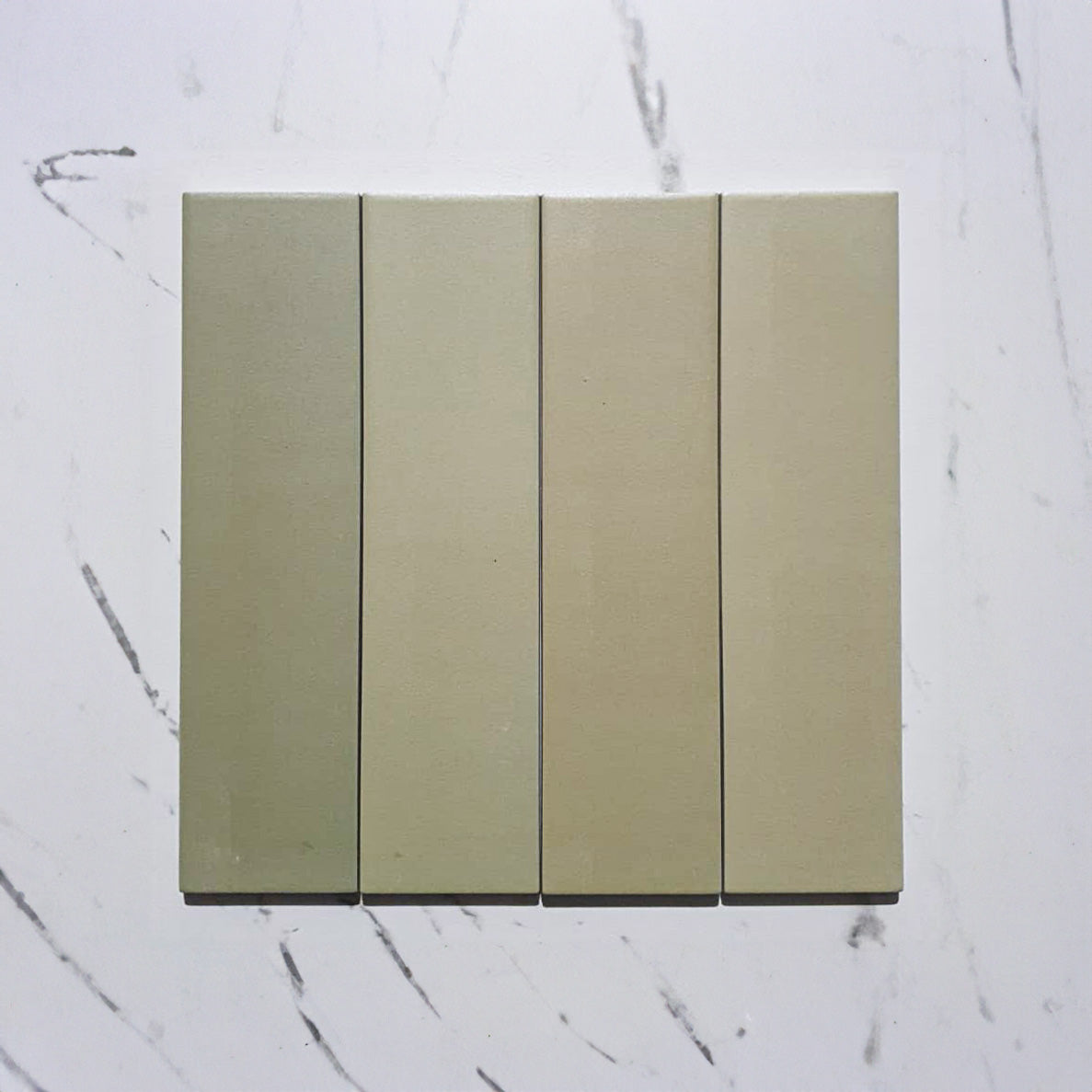 Osaka Mix Shade Meadow Green 75x300 Matt Subway Tile - Ceramic Wall & Backsplash Tiles for Kitchen, Bathroom & Shower Decor