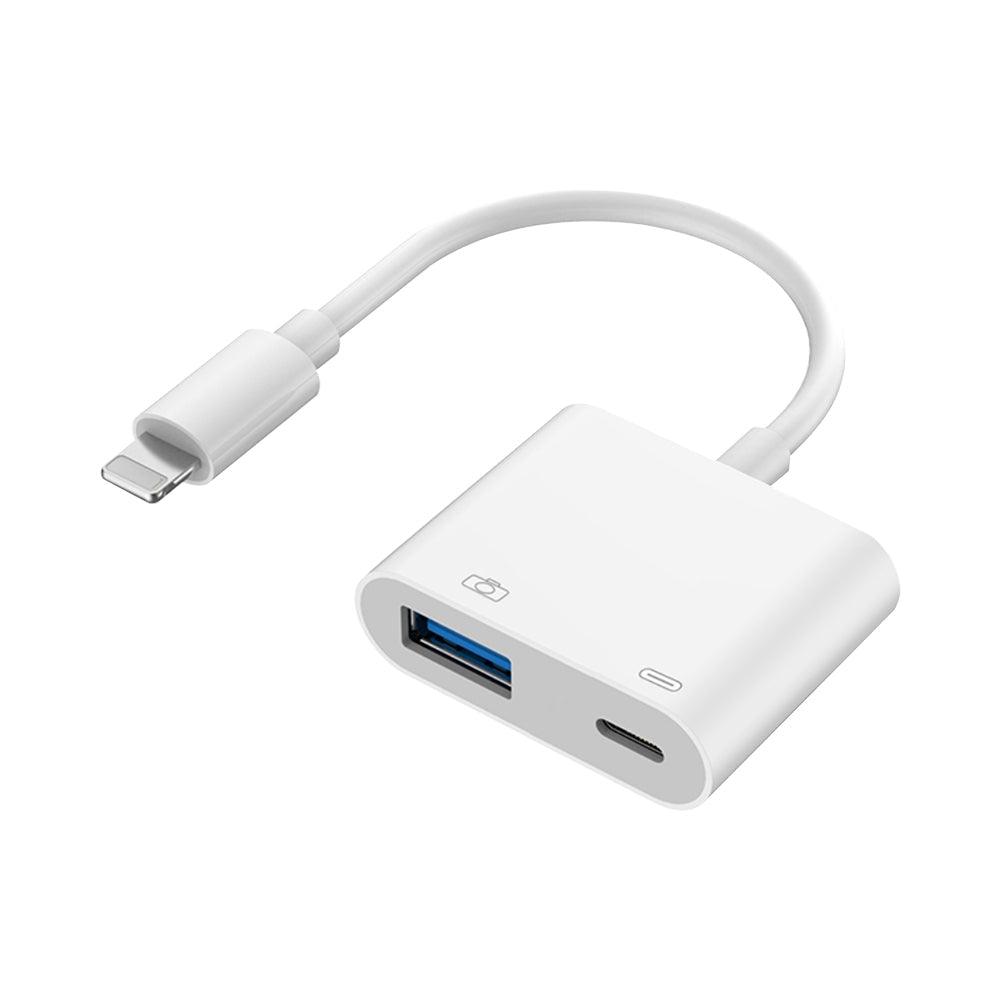 Lightning to USB OTG Adapter (2 Pack) - High-Speed Data Transfer for iPhone & iPad - Perfect for Connecting USB Drives, Keyboards & More