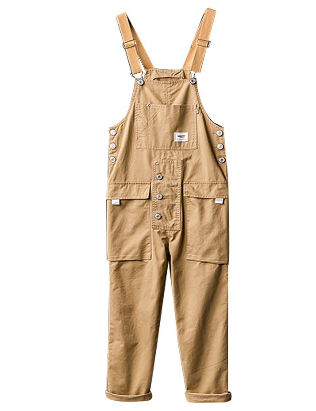 Snoly Women's Casual Baggy Cotton Jumpsuit - Straight Leg Twill Overalls with Bib for Juniors | Perfect for Everyday Wear, Street Style & Outdoor Activities