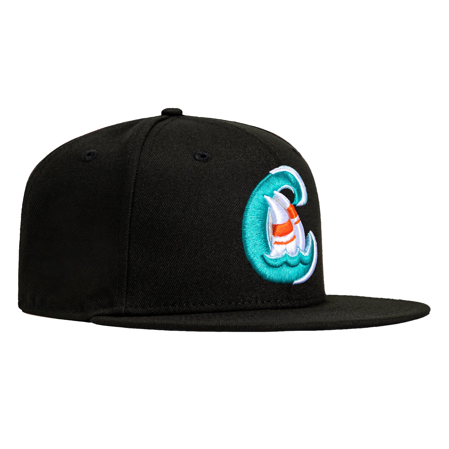 New Era 59Fifty Bowie Baysox Chesapeake Baseball Cap - Black | Official MLB Team Hat for Baseball Fans & Sports Enthusiasts | Perfect for Games, Tailgating & Casual Wear