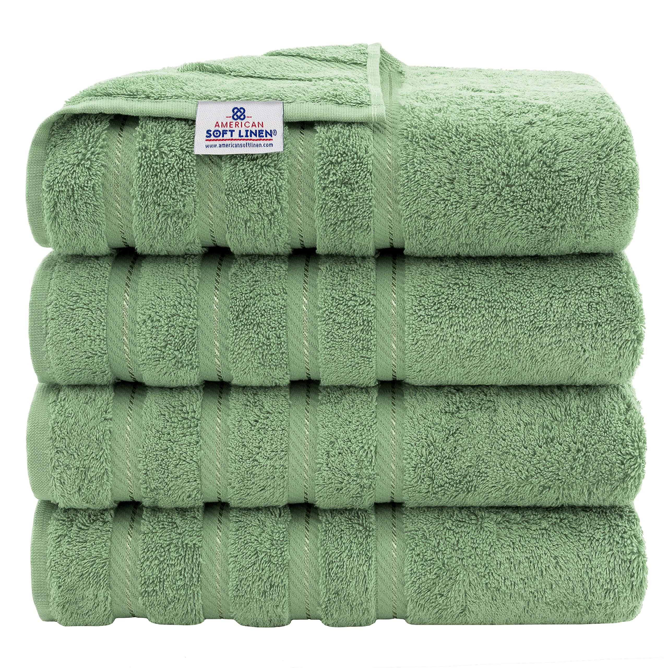 Premium 6-Piece Soft Linen Towel Set with 4 Bath & 4 Hand Towels - Luxury Spa & Bathroom Essentials for Home, Hotel, and Gift Giving