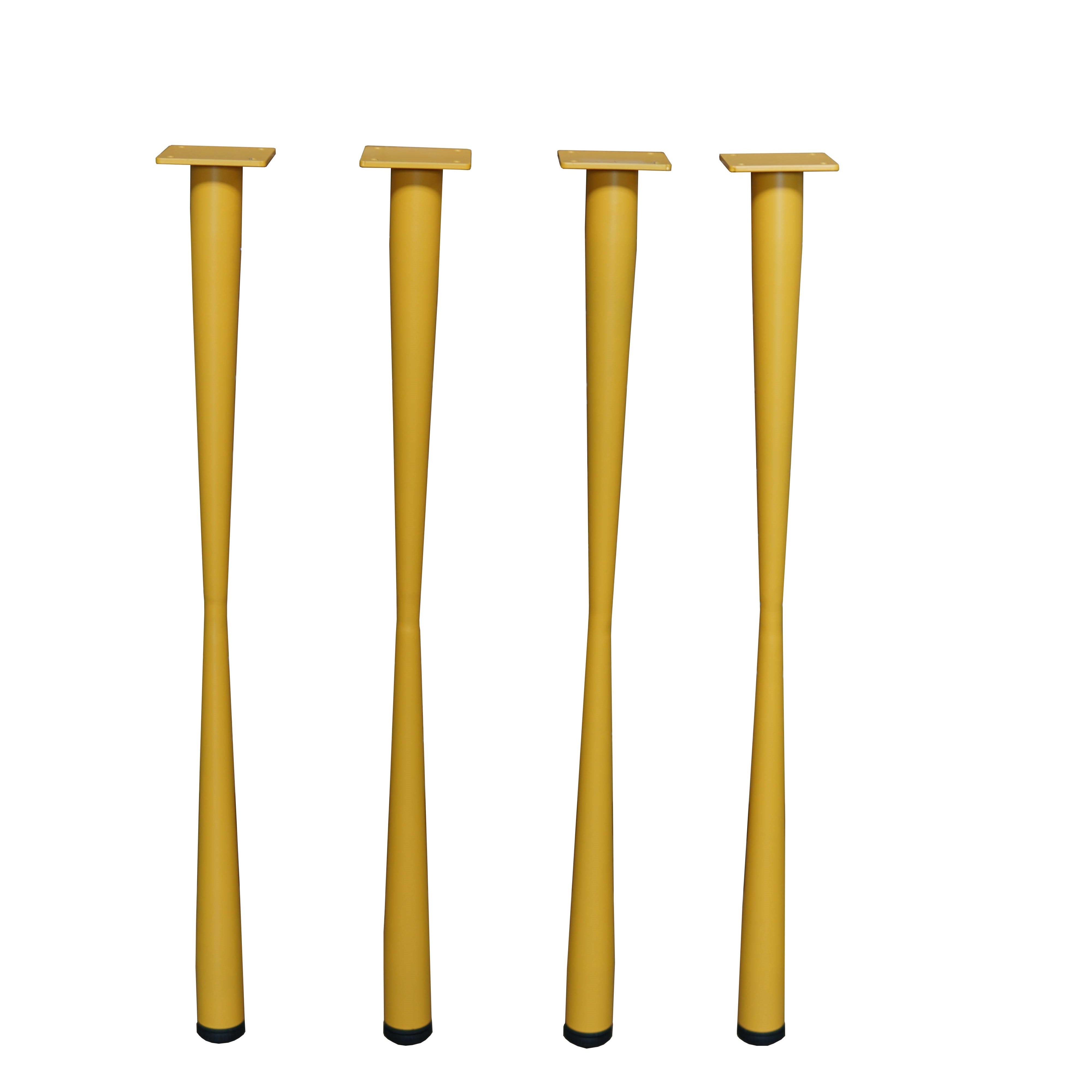 G800726 71cm Straight Dining Table Legs Set of 4 - 3 Color Options (Black, White, Natural) - Perfect for Modern Kitchen, Restaurant, and DIY Furniture Projects