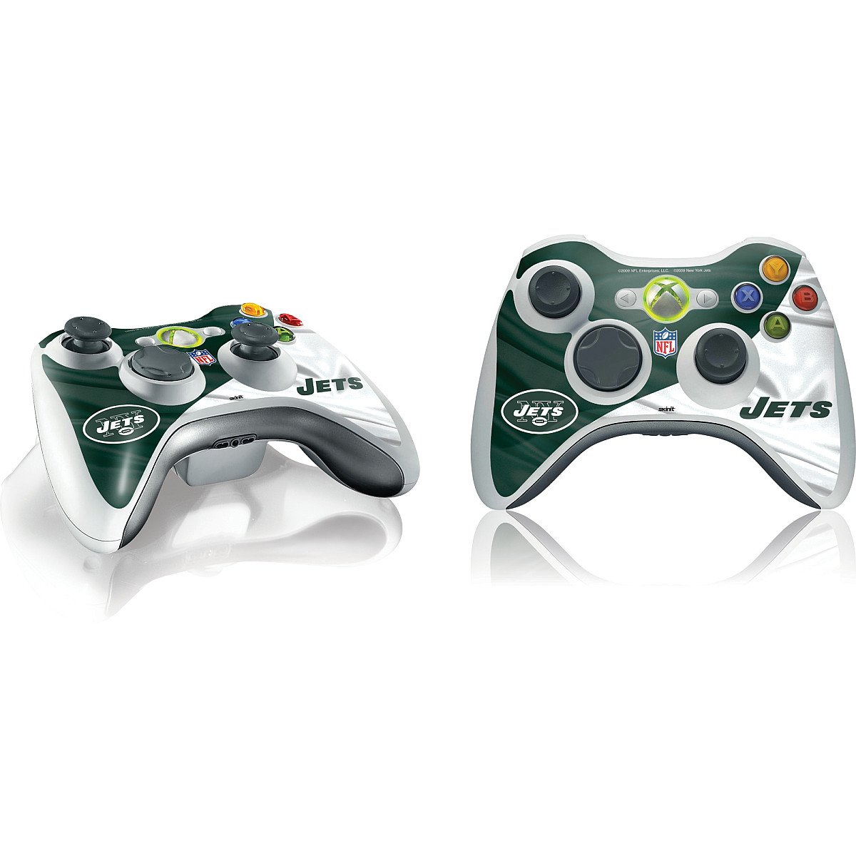 Official NFL New York Jets Gaming Skin Decal for Xbox 360 Wireless Controller - Durable Vinyl Sticker for Enhanced Grip & Protection - Perfect for Gaming Enthusiasts & Sports Fans