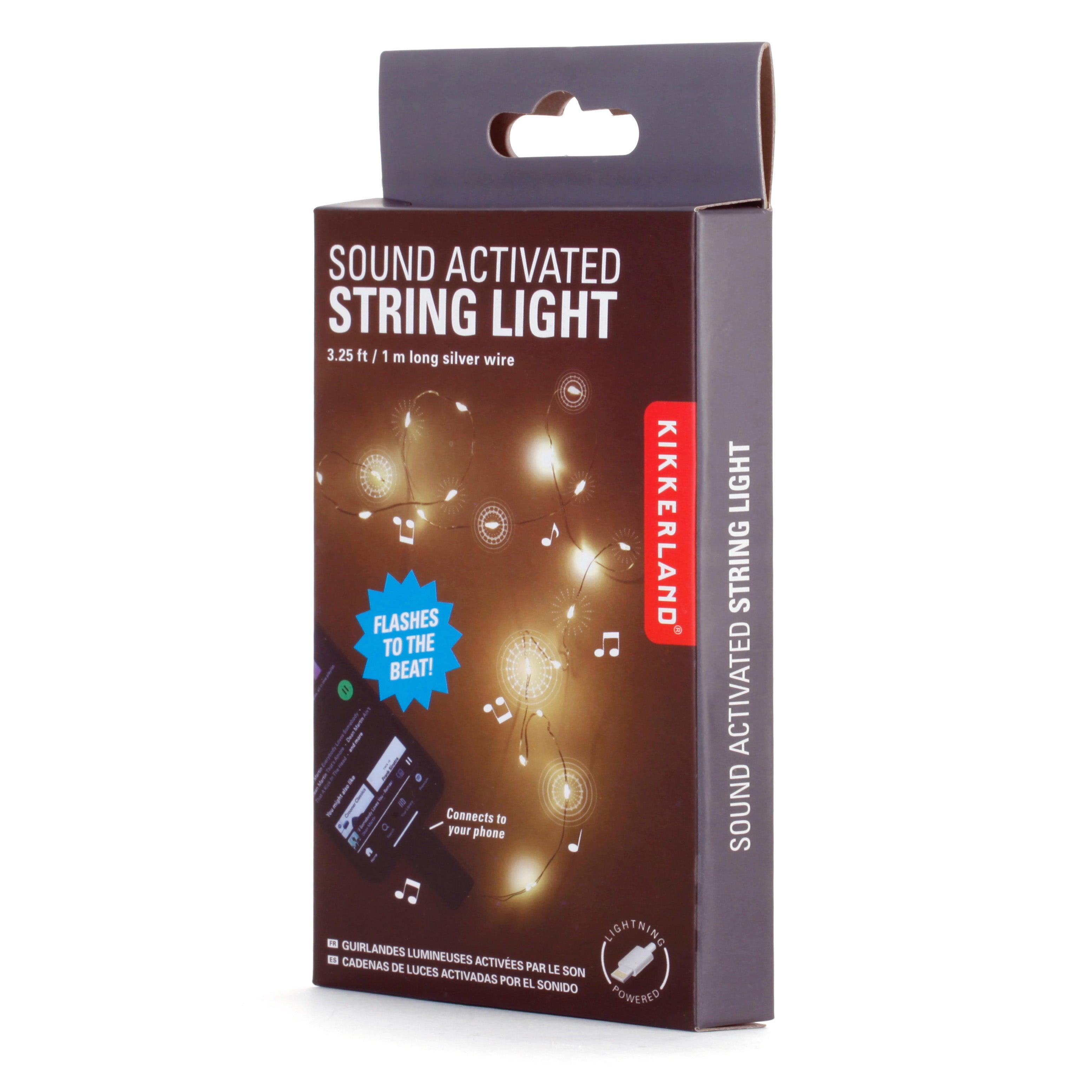 Sound Activated LED String Lights - 20ft Battery Operated Fairy Lights for Bedroom, Party, Wedding & Outdoor Decor - Voice & Music Controlled Ambient Lighting