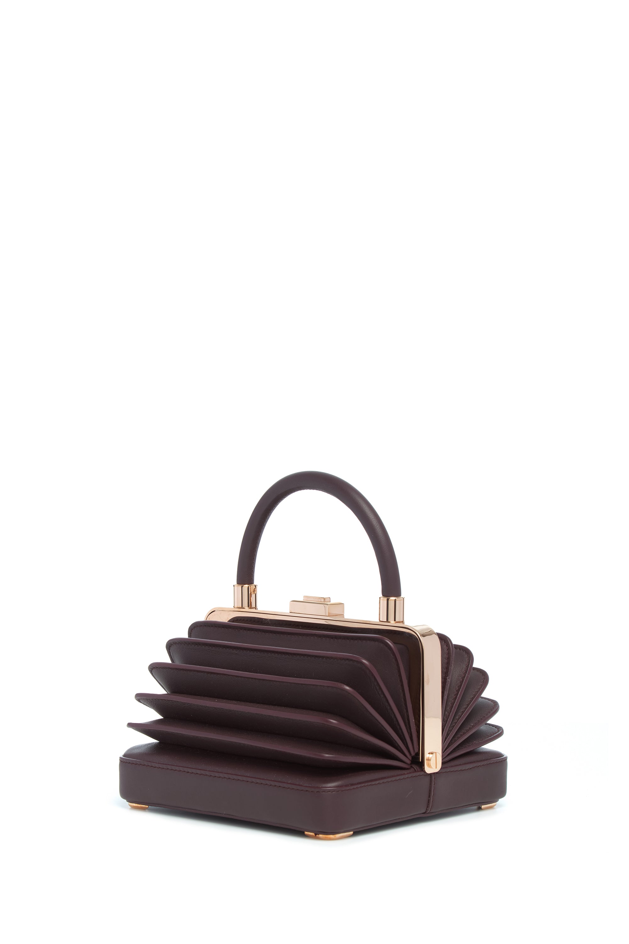 Luxury Small Diana Bag in Bordeaux Nappa Leather - Elegant Crossbody Purse for Women, Perfect for Date Night & Evening Events