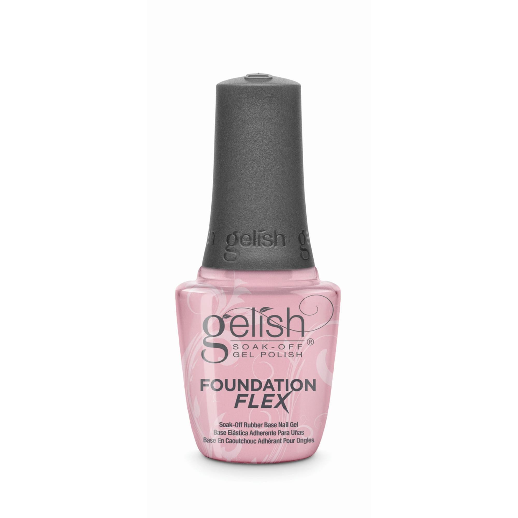 Gelish Foundation Flex - Light Nude Nail Polish, 0.5 fl oz - Perfect for Manicures, Pedicures & Salon-Quality Nails at Home