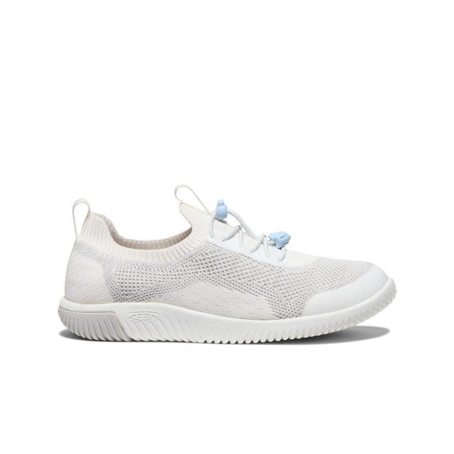 KNX Big Kids' Knit Sneakers - Star White/Skyway | Comfortable & Stylish for School, Play & Everyday Wear