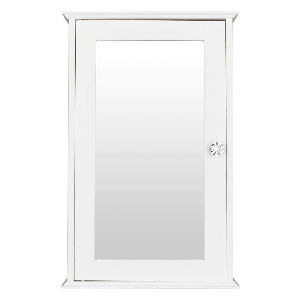 Wall Mounted Medicine Cabinet with Mirror - Bathroom Storage Organizer, White - Perfect for Small Bathrooms & Vanities
