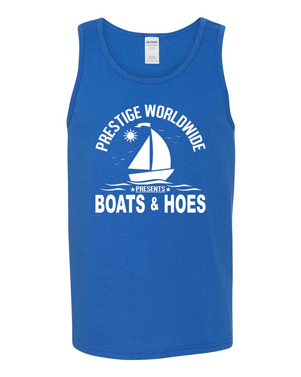 Funny Boats and Hoes Graphic Tank Top for Men - Pop Culture Humor T-Shirt - Perfect for Beach Parties, Summer Outfits & Casual Wear