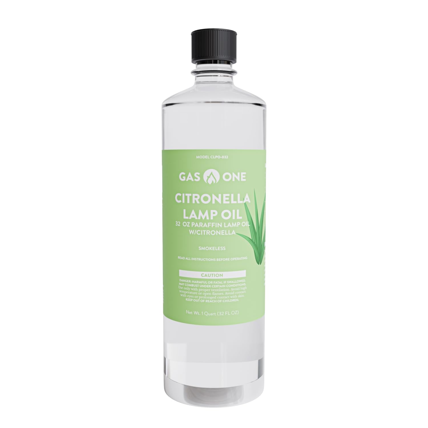 GasOne Scented Citronella Lamp Oil - 32 oz Smokeless Paraffin Oil for Indoor Lamps, Lanterns & Tiki Torches - Perfect for Outdoor Patio, Camping & Emergency Lighting
