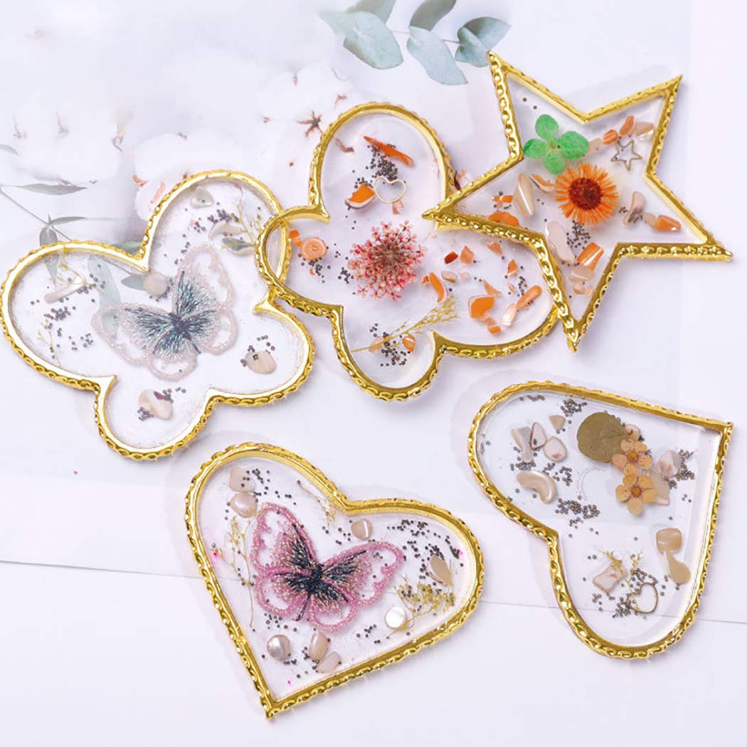 Legendog Nail Art Palette Display Board - Star Heart Butterfly Design Nail Mixing Palette for Nail Polish & Gel - Professional Nail Supplies for Salon & DIY Manicure - Perfect for Nail Artists, Beginners & Home Use